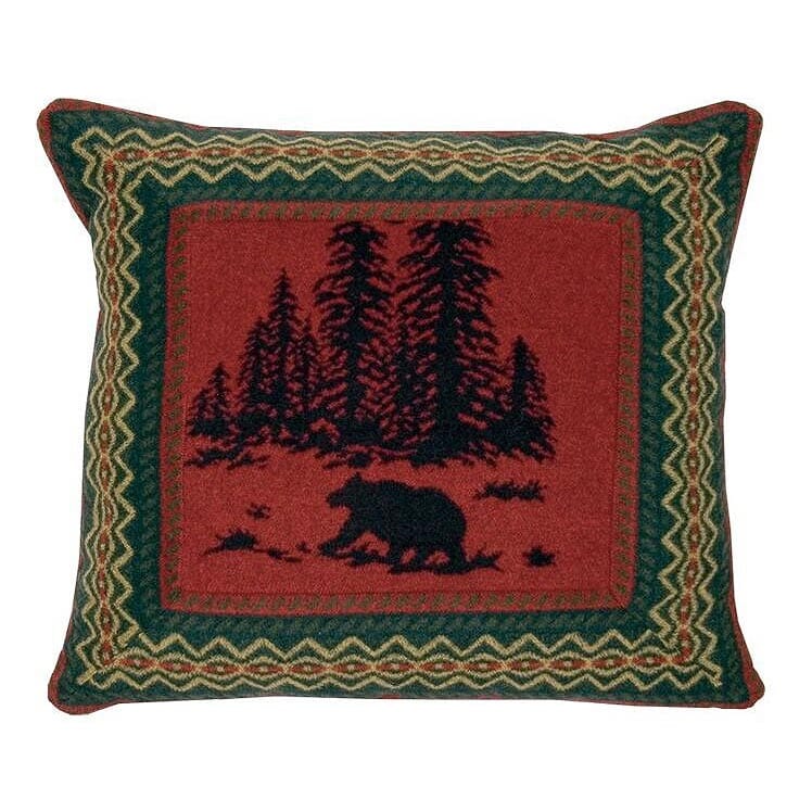 Wooded River Bear Euro Sham