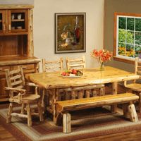 Individually Handcrafted Rustic Dining Tables | Cabin Place – The Cabin ...