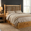 Small Spindle Platform Bed