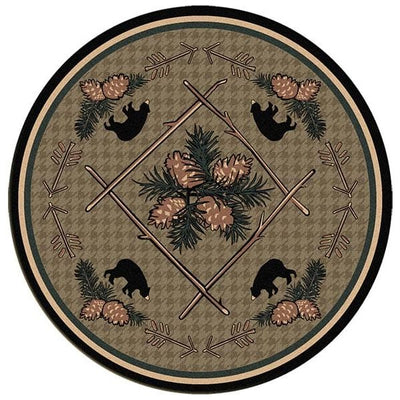 Pinecone Bear Lodge Area Rug Collection