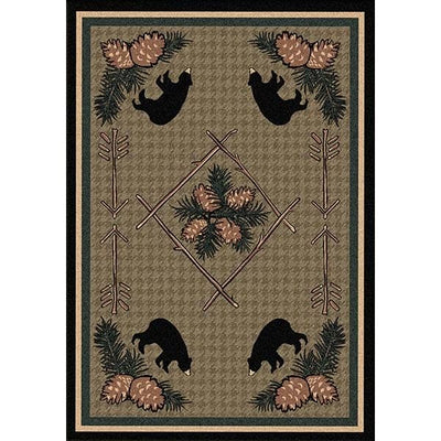 Pinecone Bear Lodge Area Rug Collection