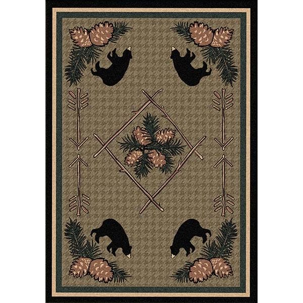 Pinecone Bear Lodge Area Rug Collection