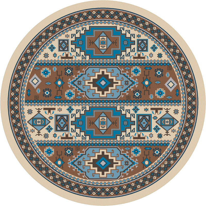 Turquoise Pottery Rug