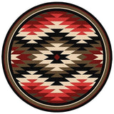 Santa Fe Orange Starburst Area Rug