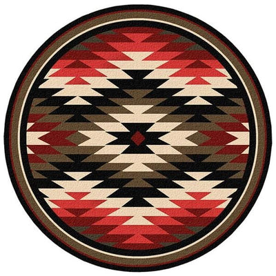 Santa Fe Orange Starburst Area Rug