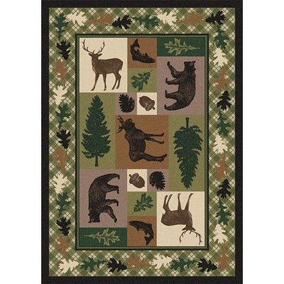 Wildlife Patchwork Area Rug Collection