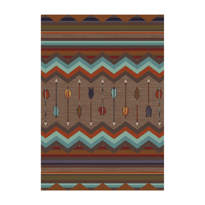 Rustic Archer Multicolor Rug