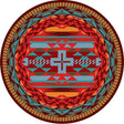 Southwestern Sunset Cross Area Rug