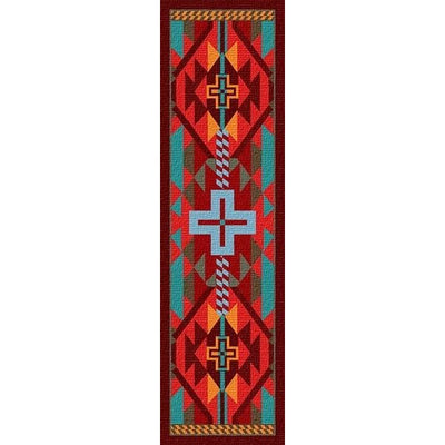 Southwestern Sunset Cross Area Rug