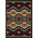 Southwestern Blue Cross Area Rug
