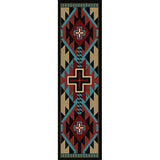 Southwestern Blue Cross Area Rug