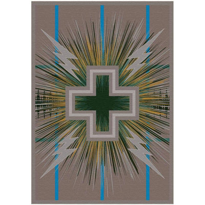 Cross and Lightning Area Rug Collection