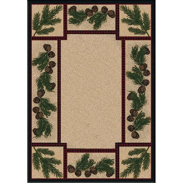 Pinecones and Branches Area Rug Collection