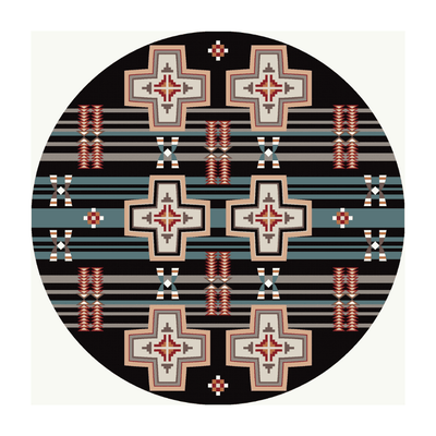 River Crossing Black Rug