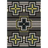Many Crosses Gray Area Rug