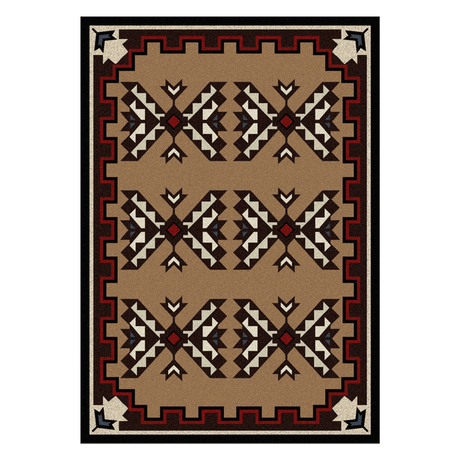 Broken Arrow Brown Rug