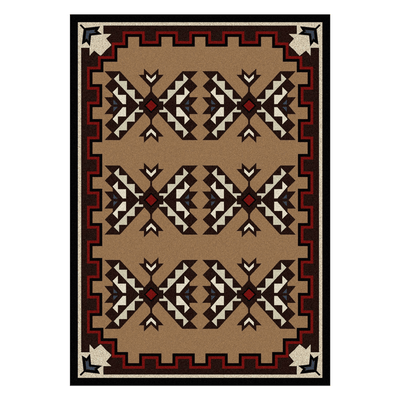 Broken Arrow Brown Rug