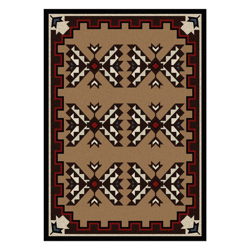 Broken Arrow Brown Rug