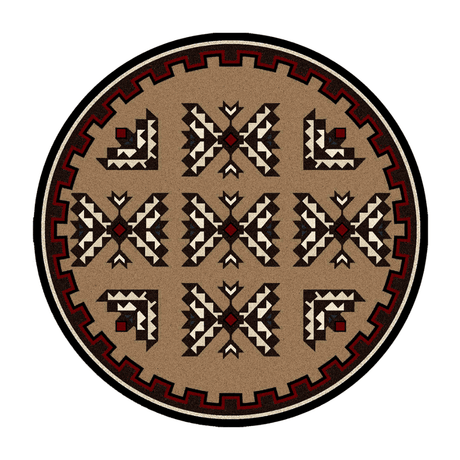 Broken Arrow Brown Rug