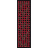 Lumberjack Red Area Rug Collection