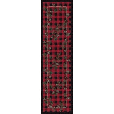 Lumberjack Red Area Rug Collection