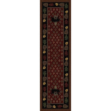 Bear Ridge Red Area Rug
