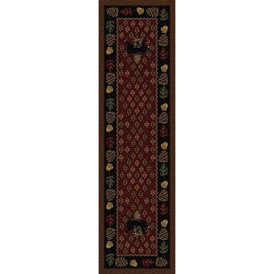 Bear Ridge Red Area Rug