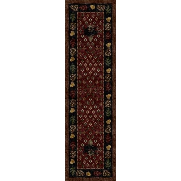 Bear Ridge Red Area Rug