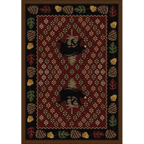 Bear Ridge Red Area Rug