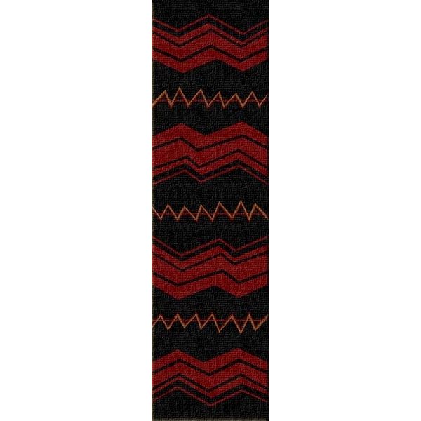 Valley of Fire Black Area Rug