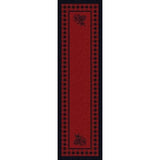 Pinecone Plaid Red Area Rug