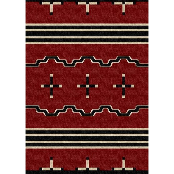 Tribal Leader Red Area Rug