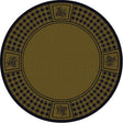 Pinecone Plaid Green 8' Round Area Rug