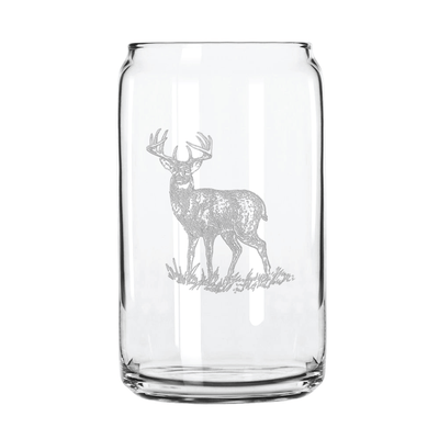 Deer 16 oz. Can Glass Sets