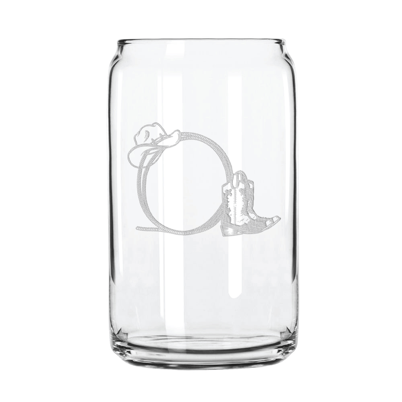 Rope & Boots 16 oz. Can Glass Sets