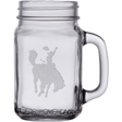 Bucking Bronco 16 oz. Mason Jar Glass Sets