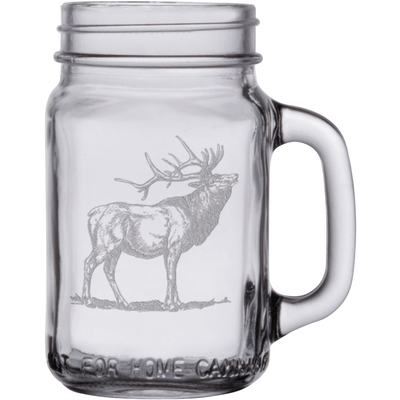 Elk 16 oz. Mason Jar Glass Sets