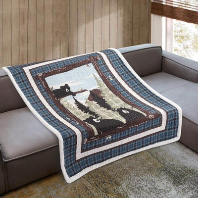 Cabin Guests Sherpa Throw