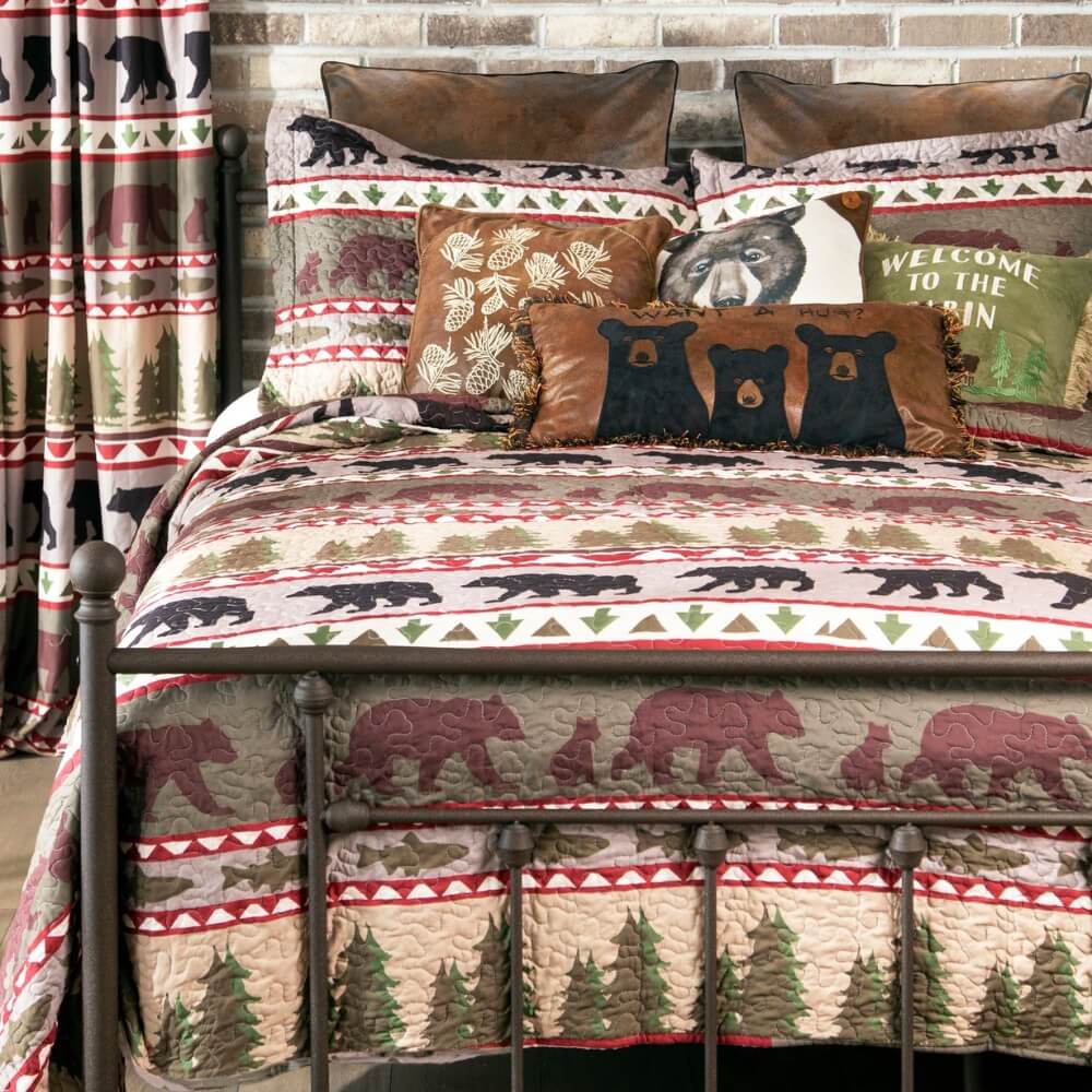 Bear Quilt Rack Bear Collection Quilt Set | Cabin Place – The Cabin Place
