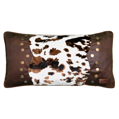 Leather Cowhide Accent Pillow