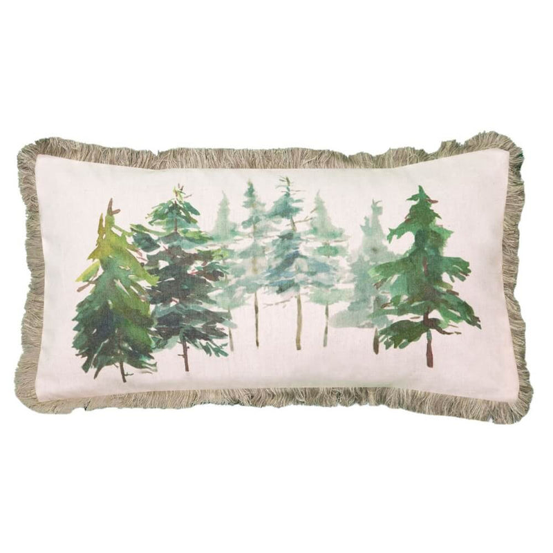 Painted Pines Lumbar Pillow