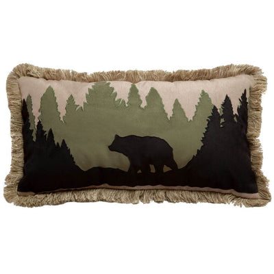 Rocky Mountain Bear Accent Pillow