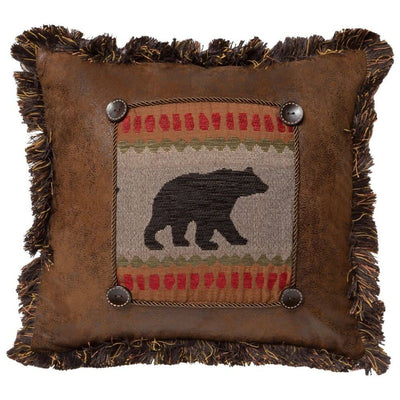 Santa Fe Bear Buttons Accent Pillow