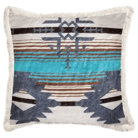 Lone Mountain Sherpa Throw Pillow