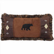Bear and Diamonds Pillow