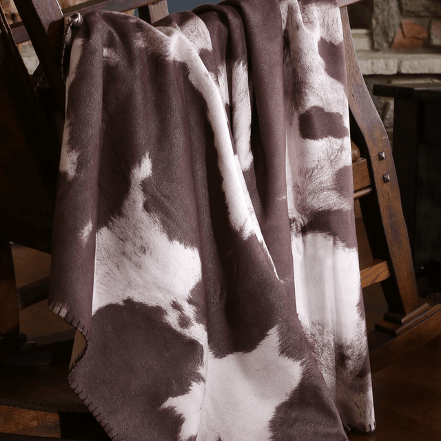 Brown Cowhide Throw