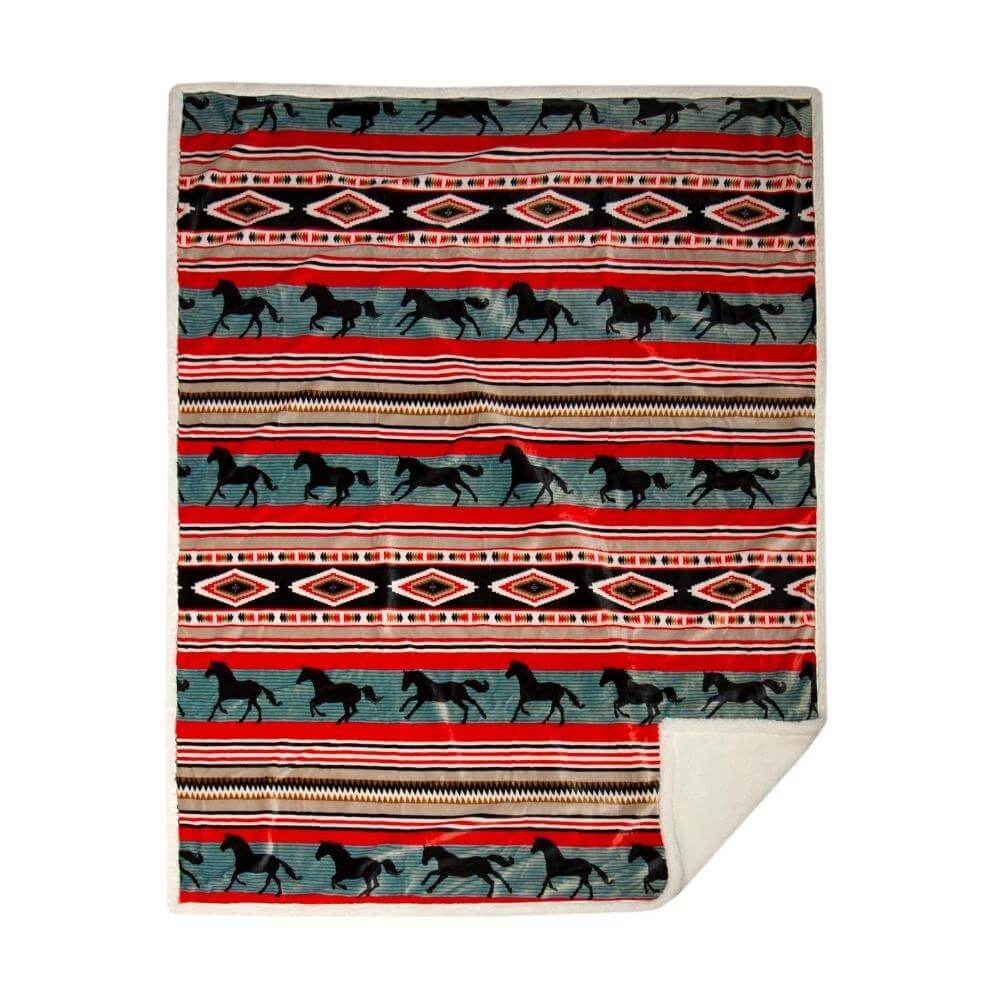 Wild Stallion Throw Blanket