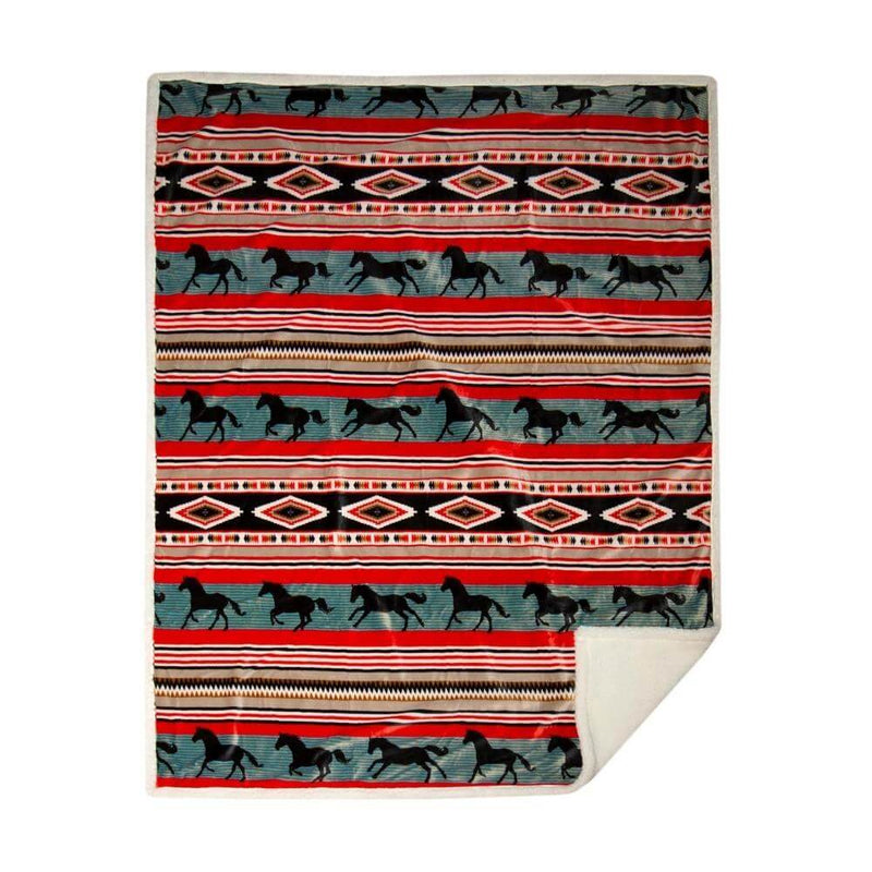 Wild Stallion Throw Blanket