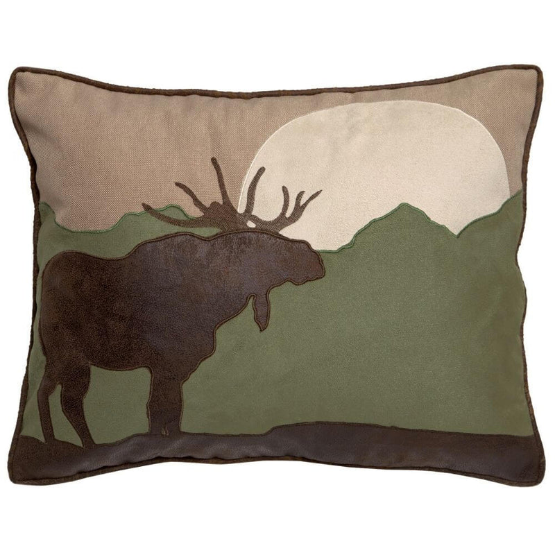Rocky Mountain Moose Accent Pillow