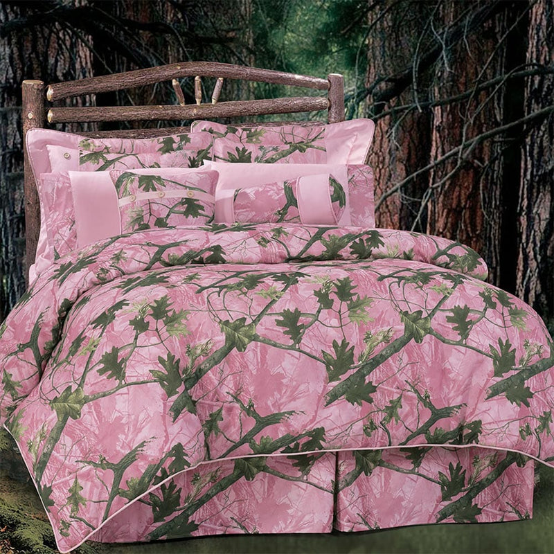 Luxury Pink Camo Bedding Set